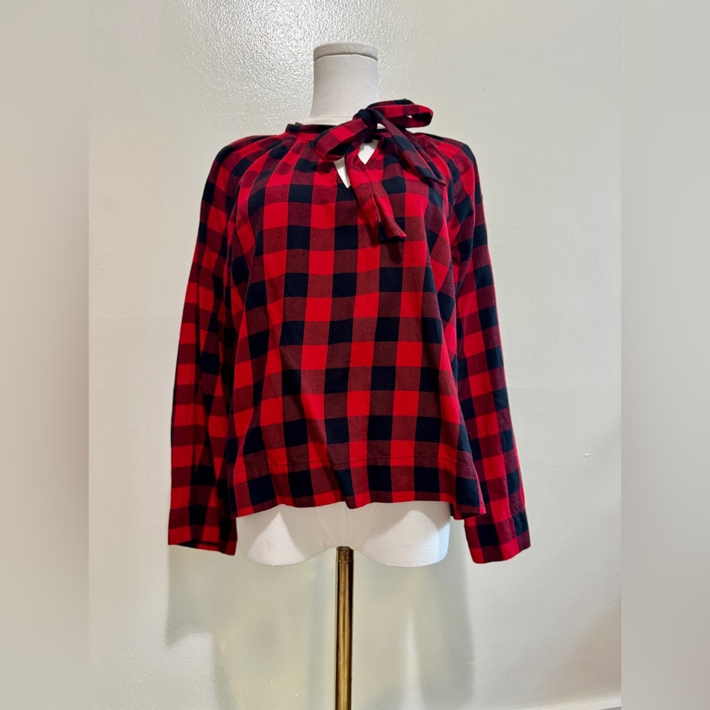 Madewell Red and Black Buffalo Plaid Shirt